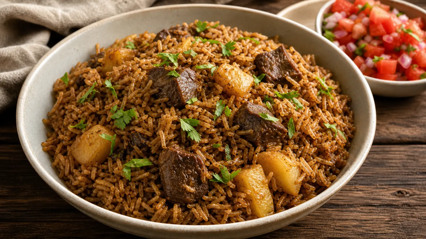 Kenyan Pilau Rice serving idea